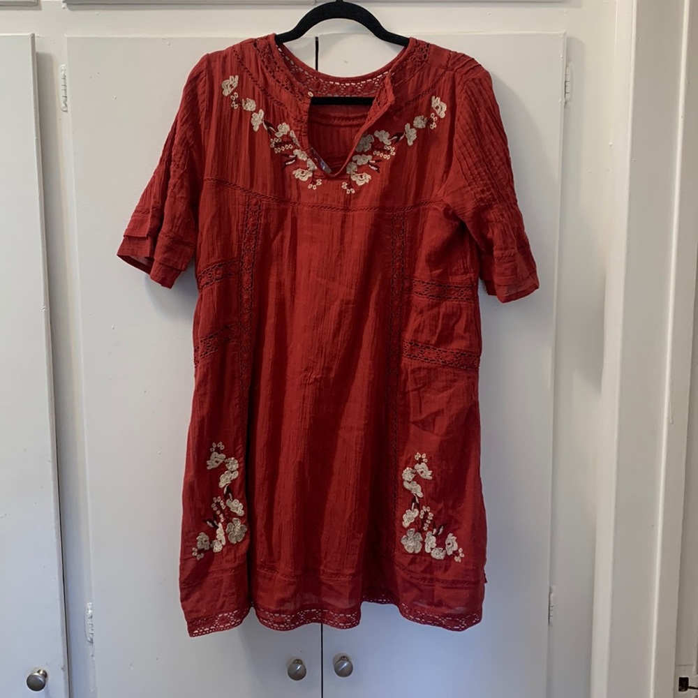 Free people brick red dress. NWT